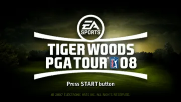 Tiger Woods PGA Tour 08 (EU) screen shot title